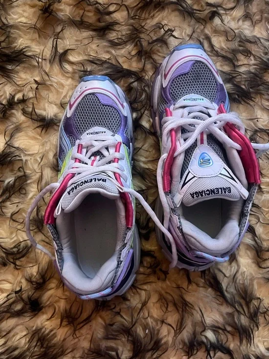 Balenciaga Multicolor Sneakers - Purple, Pink & Green Accents - Picture 3 of 5